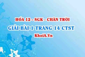 Bài 1 trang 14 Hóa 12 Chân trời sáng tạo